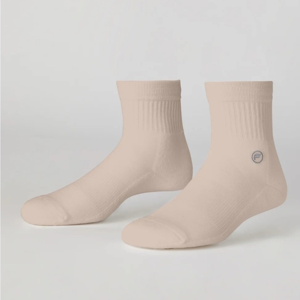 NWT, 4Fabletics The Everyday Quarter Crew Socks, Indigo, White, Grey, Khaki, S/M